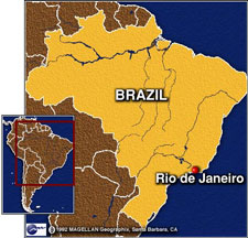 Brazil Map - Rio de Janeiro