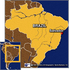 Brazil Map - Salvador